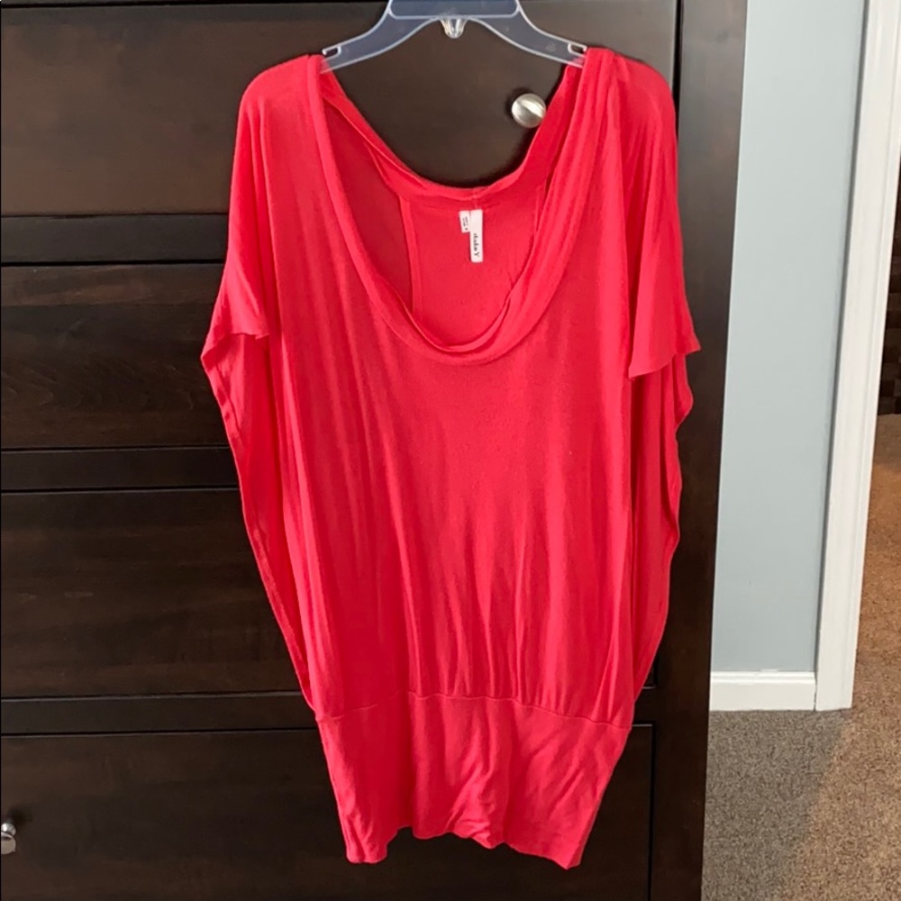 Pink winged blouse